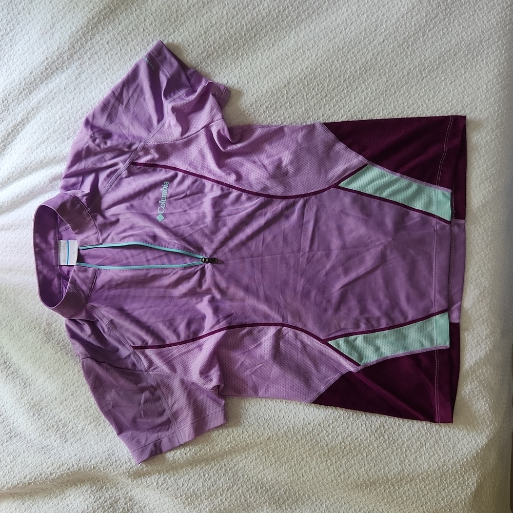 Columbia Activewear Workout Top Zip Up Size Medium